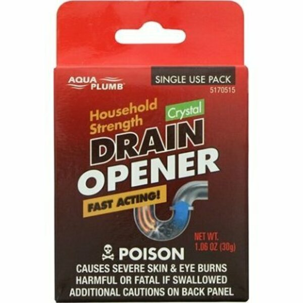 Aquaplumb 5170515 DRAIN OPENER SINGLE USE PACK CLEAR 5170510